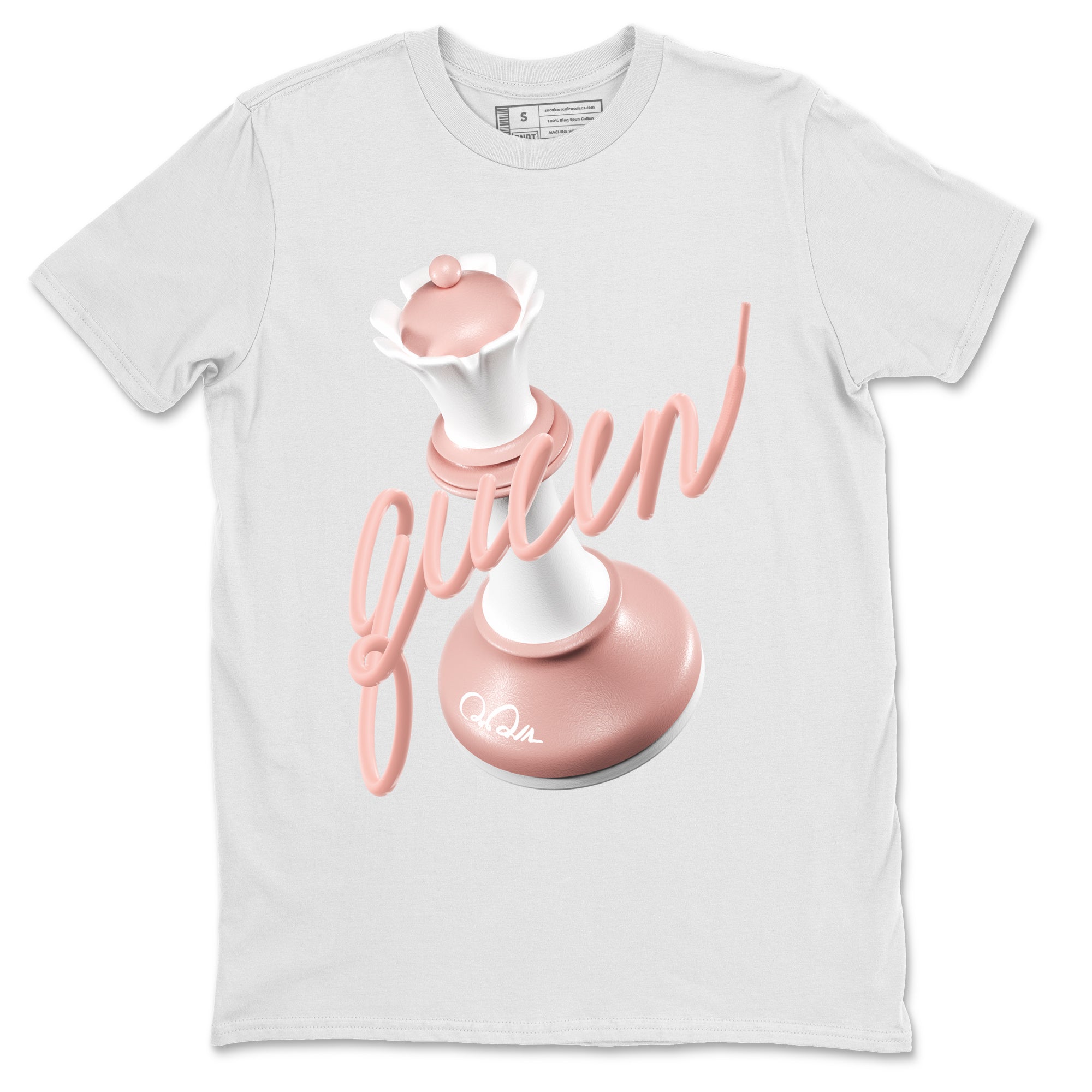 3D Queen Sneaker Tee - Dunk Rose Whisper