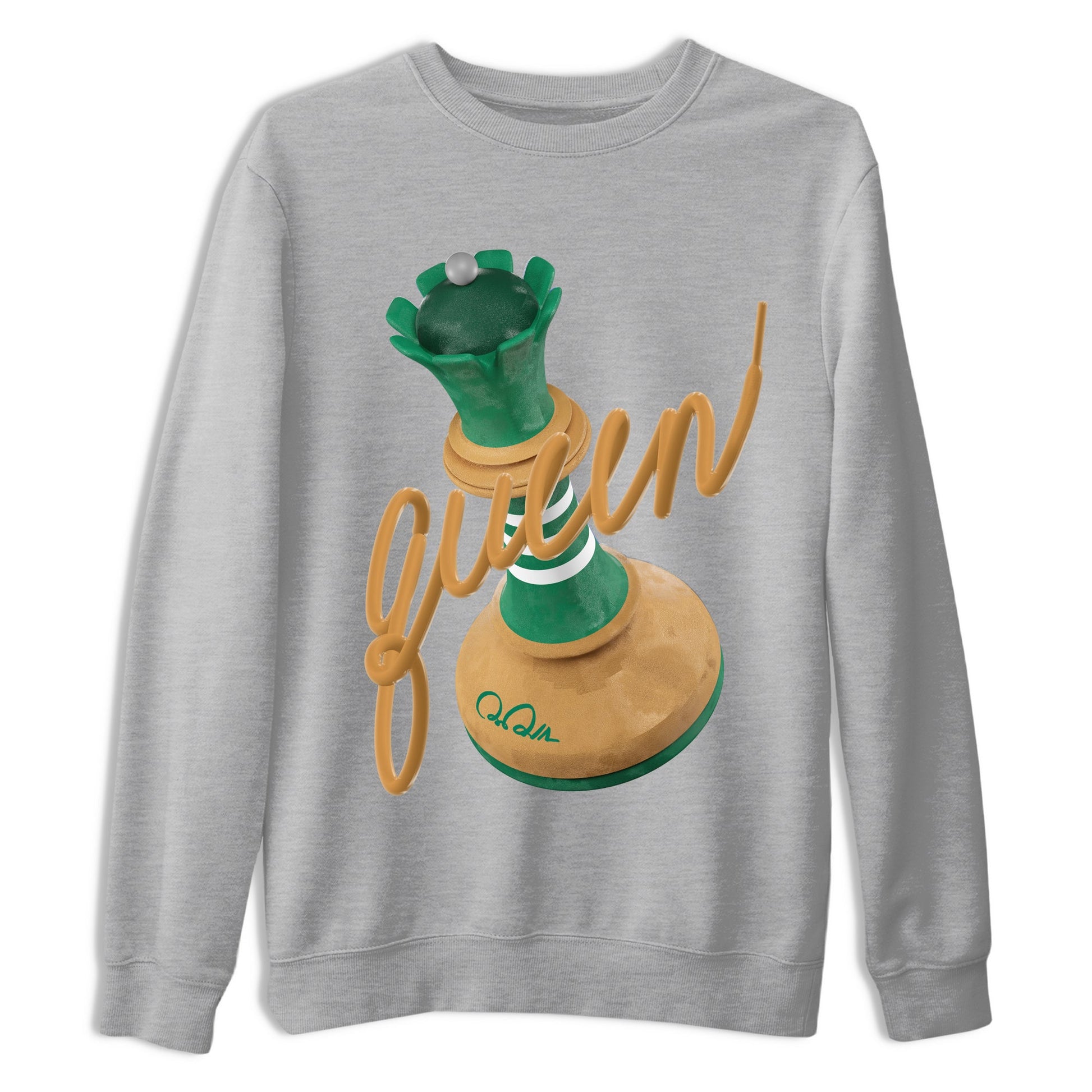 3D Queen Sneaker Tee - Samba Collegiate Green Gum