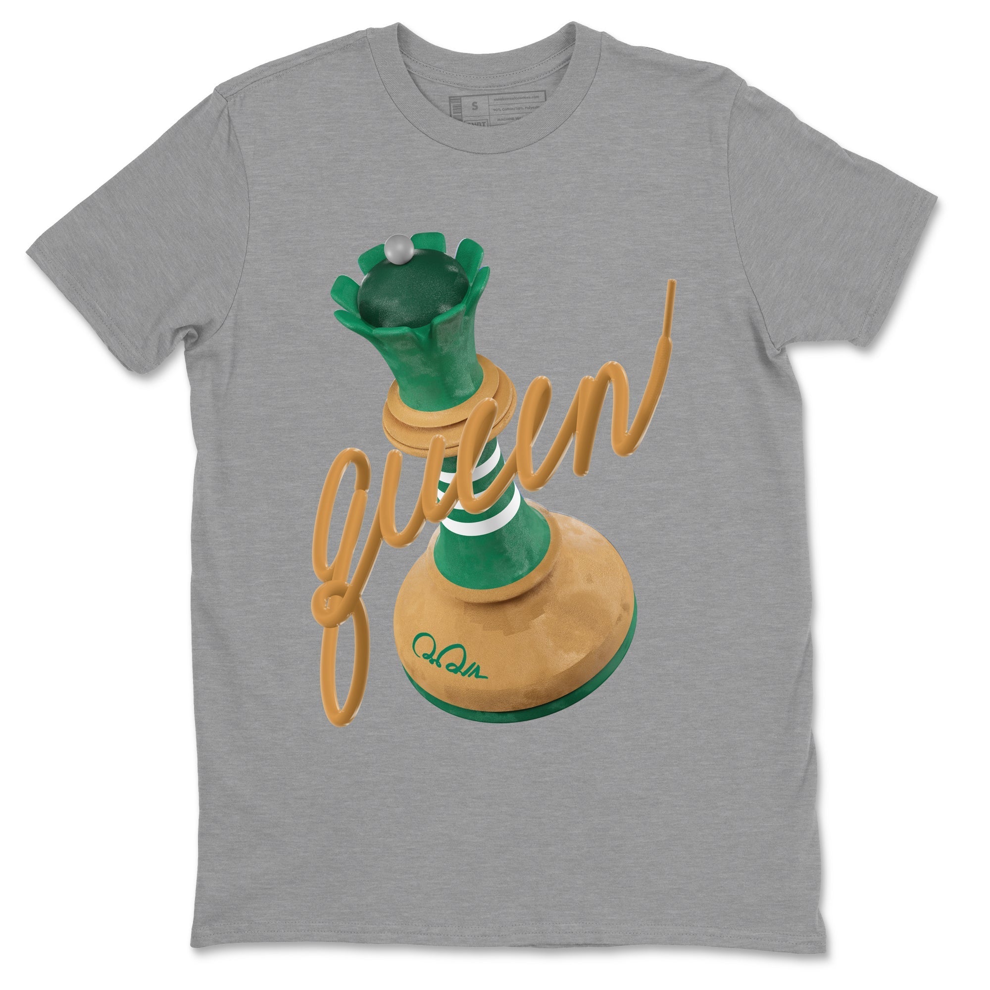 3D Queen Sneaker Tee - Samba Collegiate Green Gum