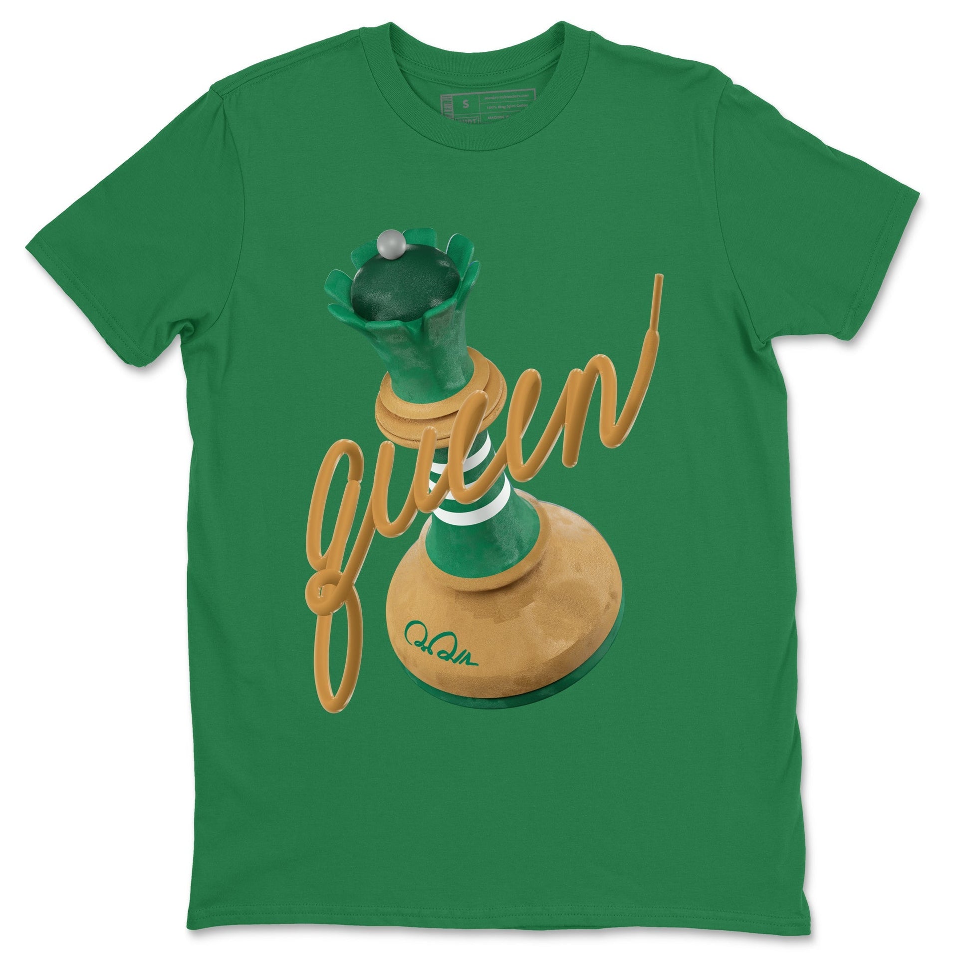 3D Queen Sneaker Tee - Samba Collegiate Green Gum
