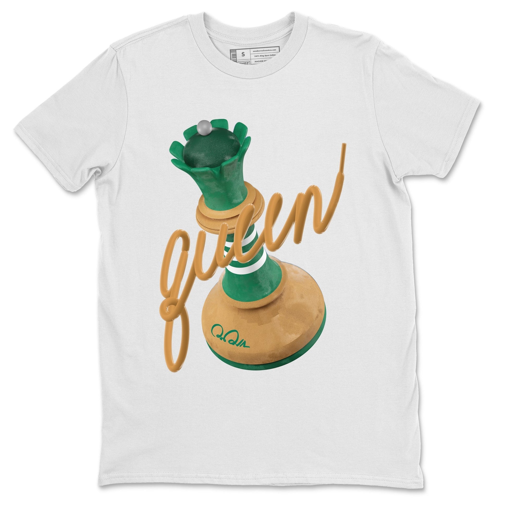 3D Queen Sneaker Tee - Samba Collegiate Green Gum