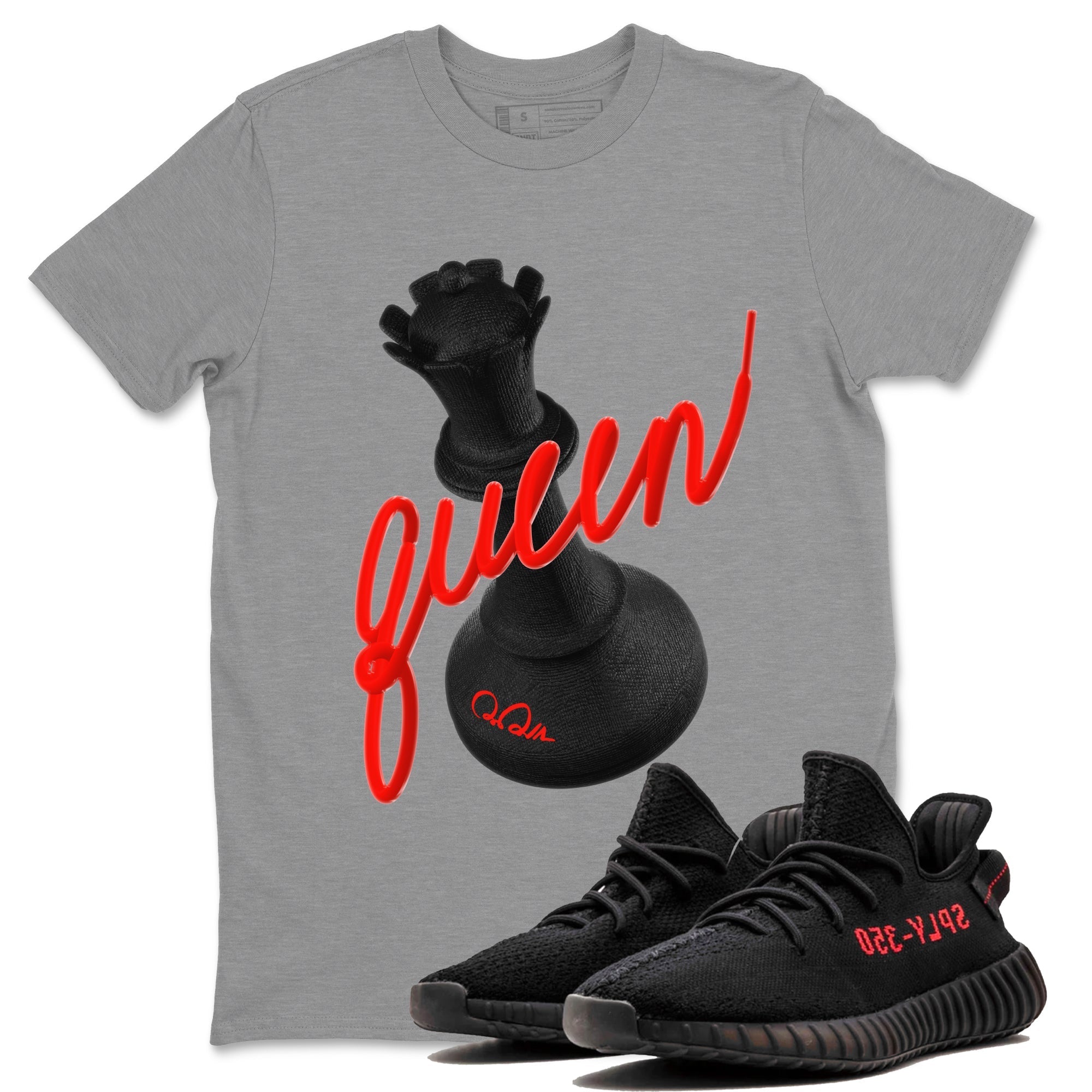 3D Queen Sneaker Tee - Yeezy 350 Bred
