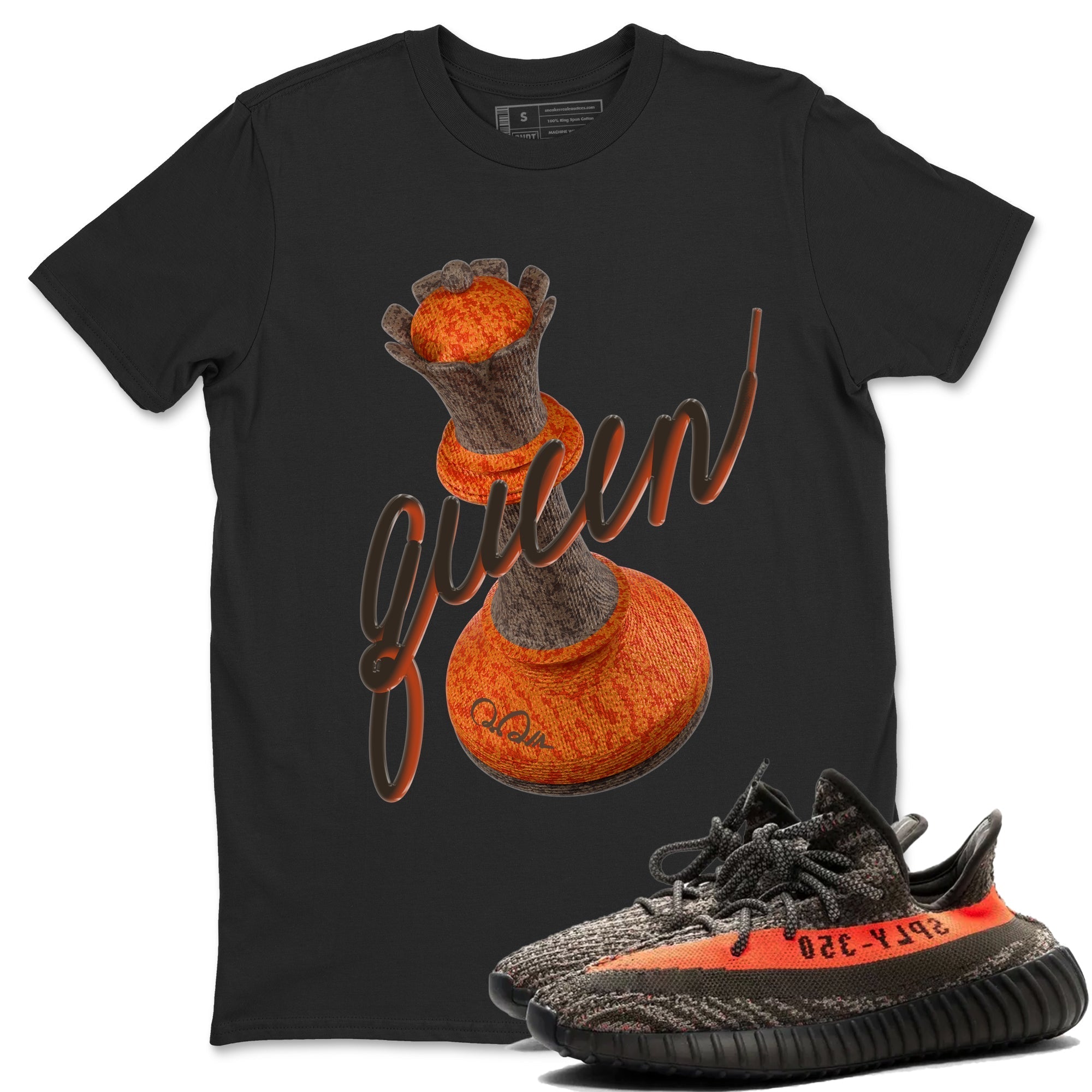 3D Queen Sneaker Tee - Yeezy 350 Carbon Beluga