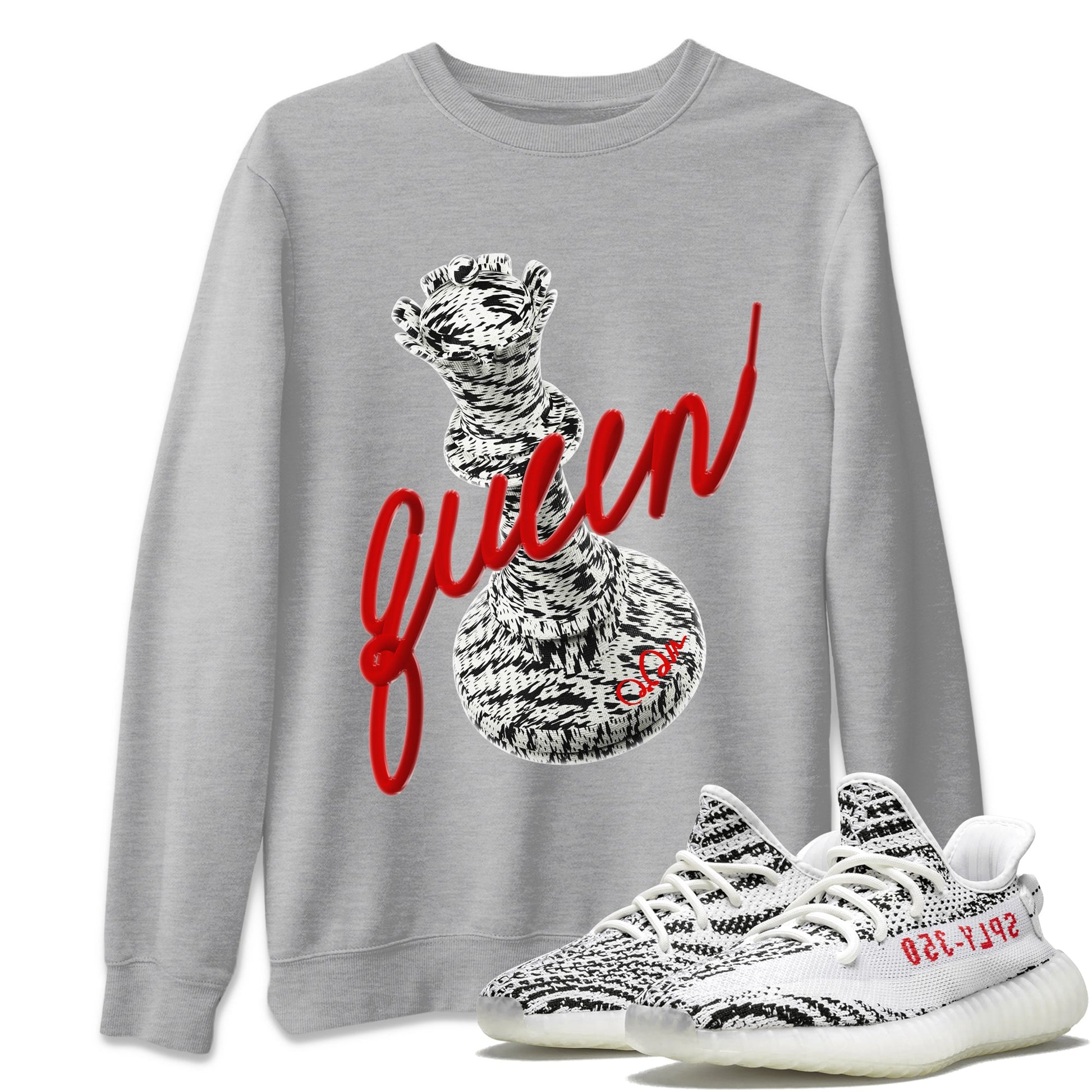 3D Queen Unisex Tops - Yeezy 350 Zebra