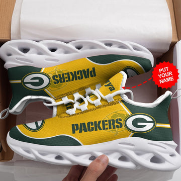 Green Bay Packers Custom Personalized Max Soul Sneakers Running Sports Shoes For Men Women For Men Women