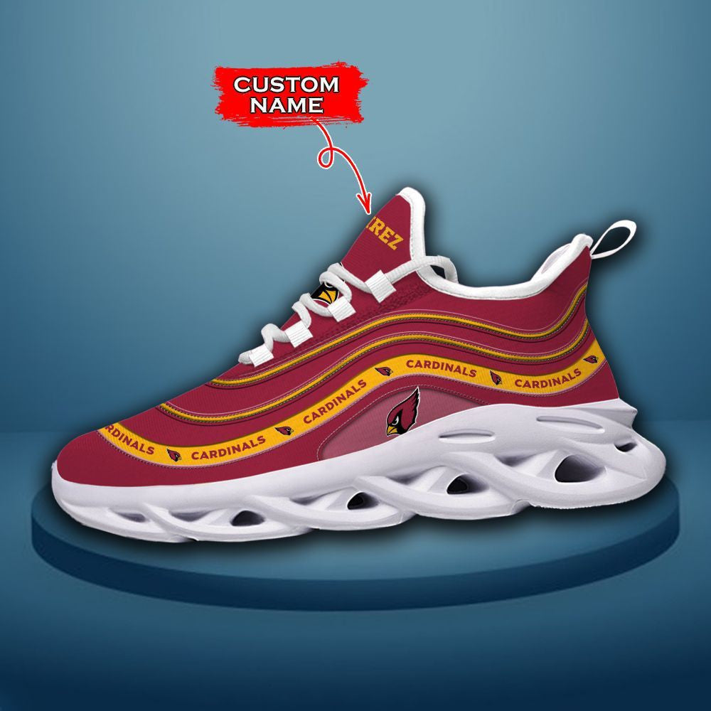 Arizona Cardinals Max Soul Shoes Luxury Custom Name 03 M3htn0829 For Men Women