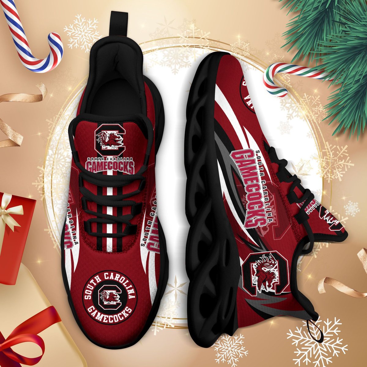South Carolina Gamecocks Ncaa1-max Soul Sneakers For This Season Na25188 For Men Women