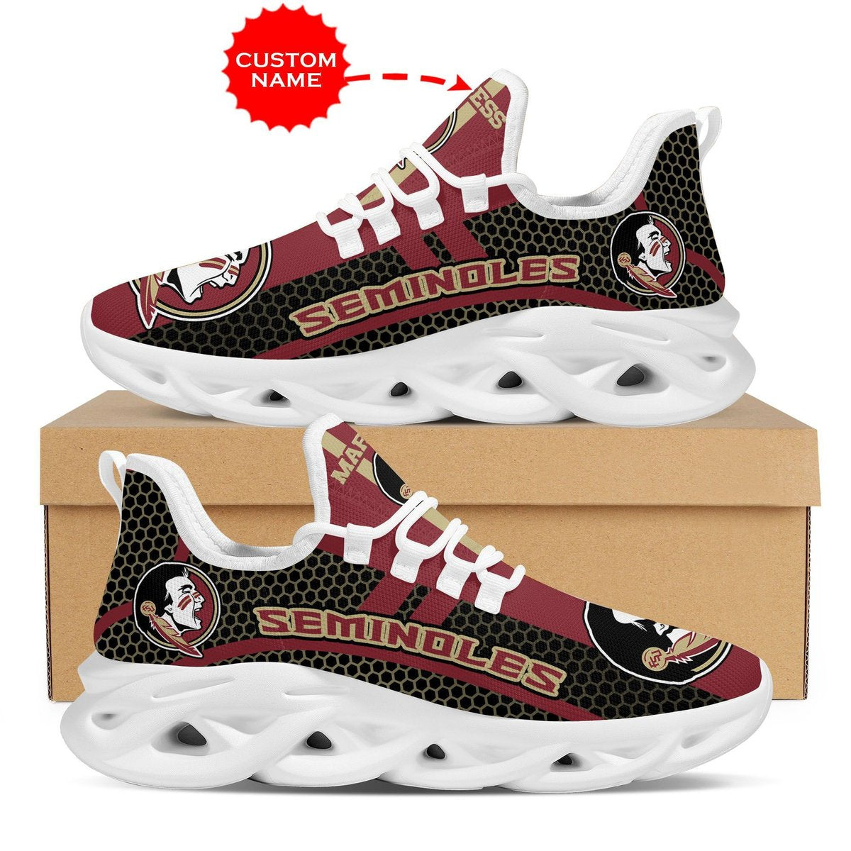Florida State Seminoles Shoes Max Soul Luxury 1 Custom Name 06 M3bth0995 For Men Women