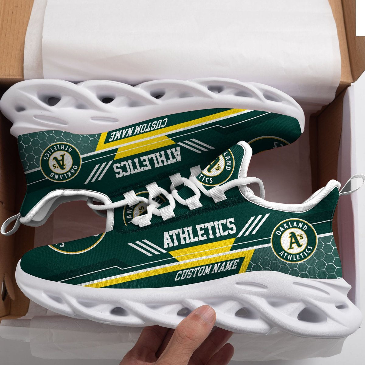Oakland Athletics Custom Personalized Max Soul Sneakers Running Sports Shoes For Men Women Football Fan Football Fan For Men Women