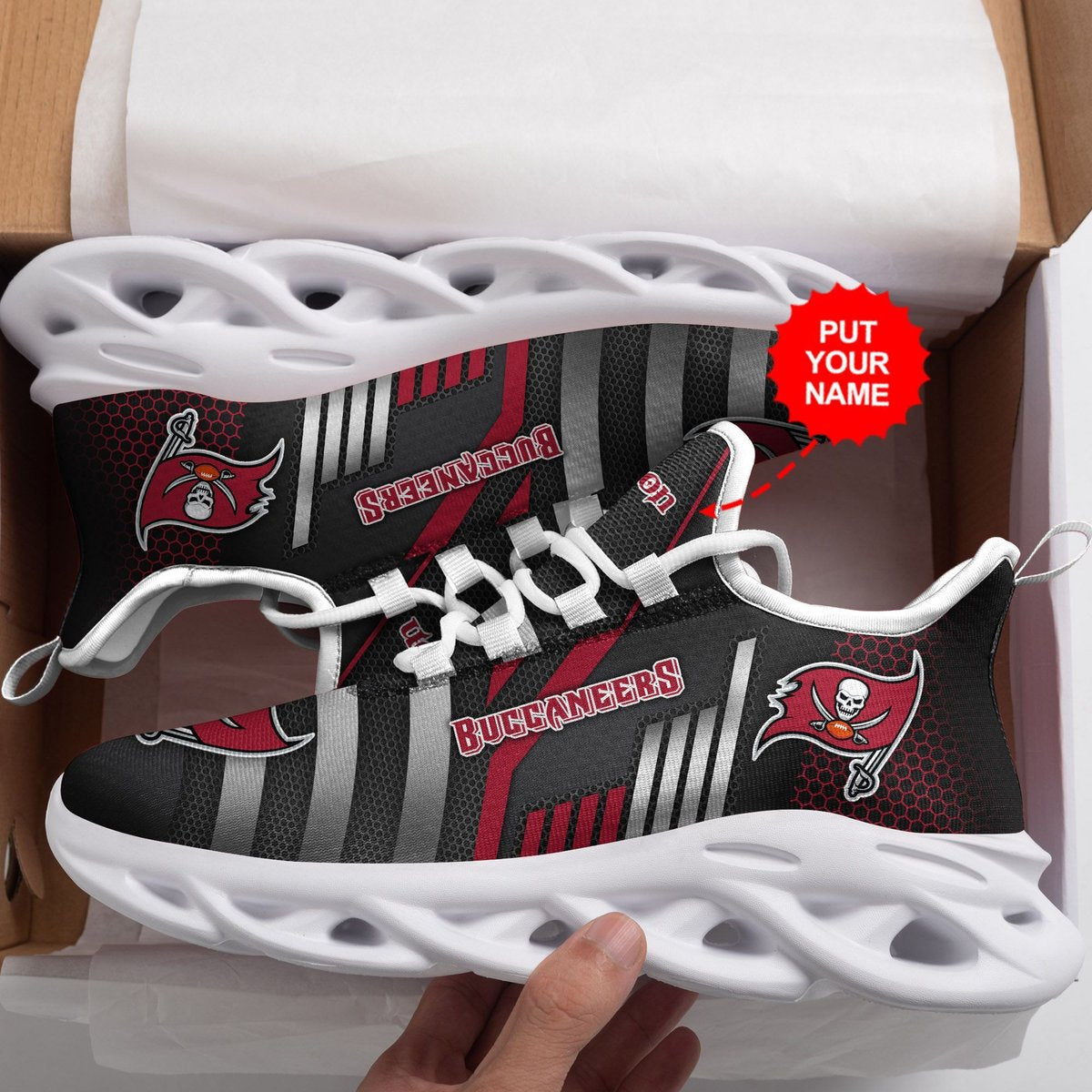 Tampa Bay Buccaneers Custom Personalized Max Soul Sneakers Running Sports Shoes For Men Women For Men Women
