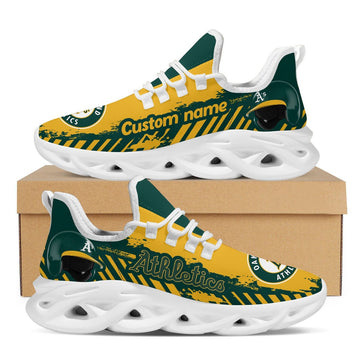 Oakland Athletics Baseball Team Helmet Custom Name Personalized Men And Women Max Soul Sneakers Shoes For Fans For Men Women