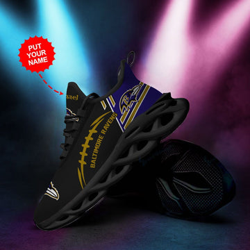 Baltimore Ravens Custom Personalized Max Soul Sneakers Running Sports Shoes For Men Women For Men Women