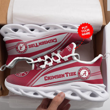 Alabama Crimson Tide Custom Personalized Max Soul Sneakers Running Sports Shoes For Men Women For Men Women