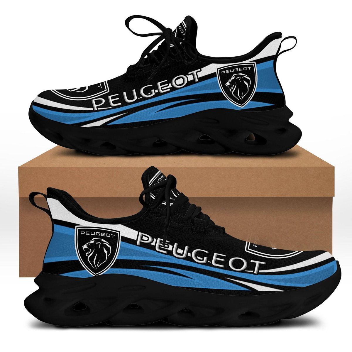 Peugeot Max Soul Sneakers Shoes, Gift For Fan 25, Running Shoes Max Soul Sneakers