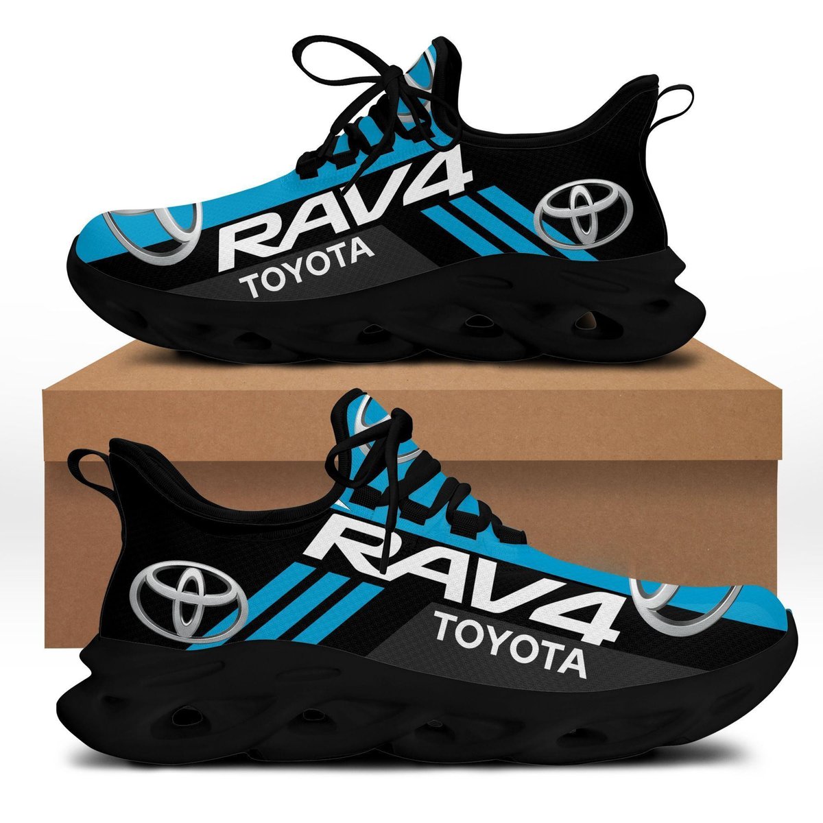 Toyota Rav4 Max Soul Sneakers Shoes, Gift For Fan 112, Running Shoes Max Soul Sneakers