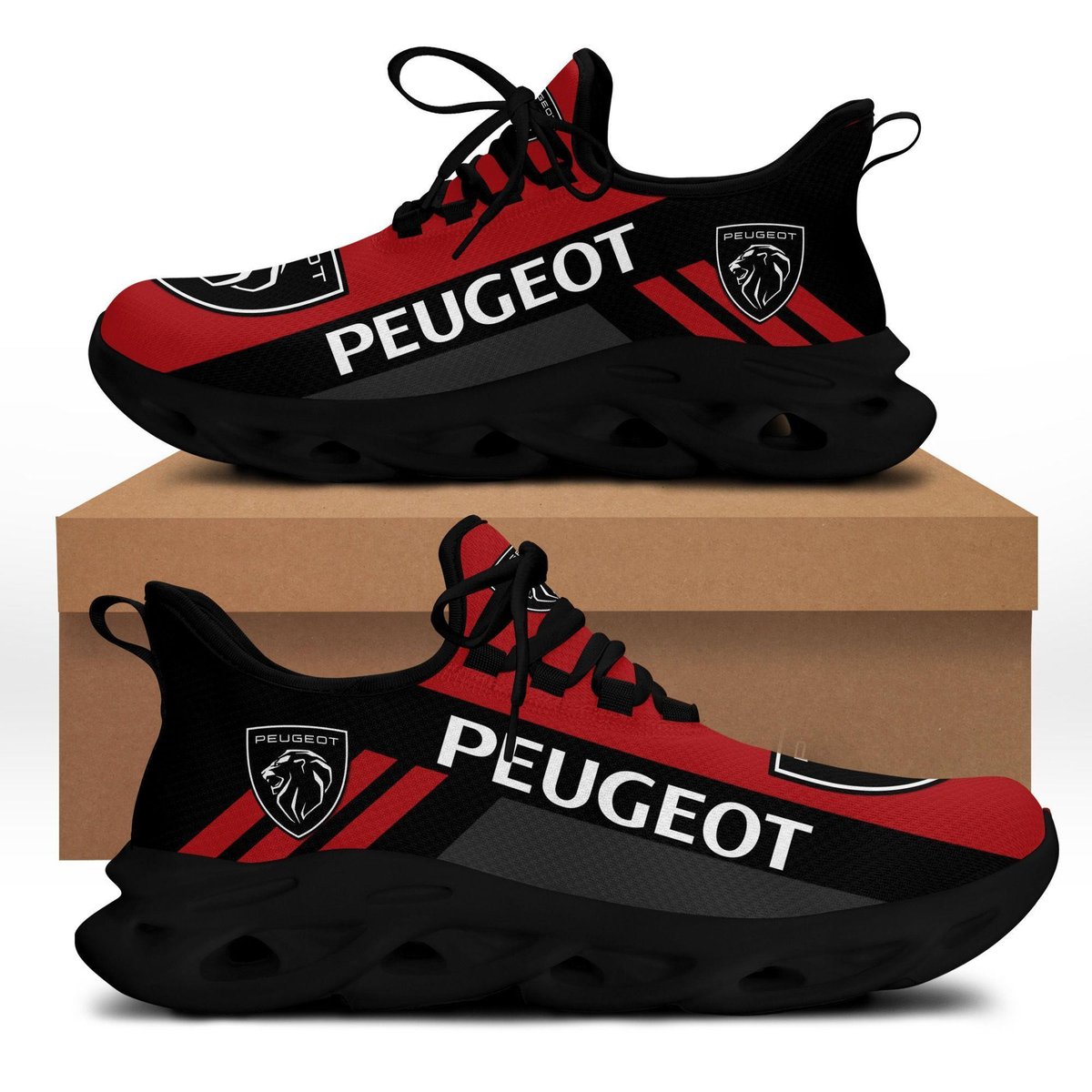 Peugeot Max Soul Sneakers Shoes, Gift For Fan 26, Running Shoes Max Soul Sneakers