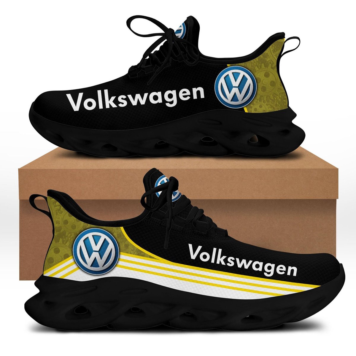 Volkswagen Max Soul Sneakers Shoes 96, Gift For Fan Running Shoes Max Soul Sneakers