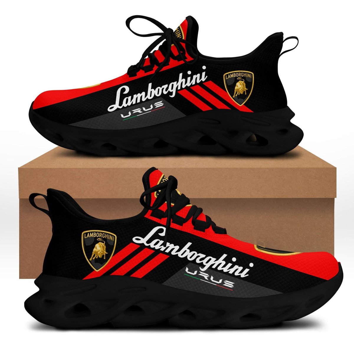 Lamborghini Car 17 Max Soul Sneakers Shoes, Running Shoes Max Soul Sneakers