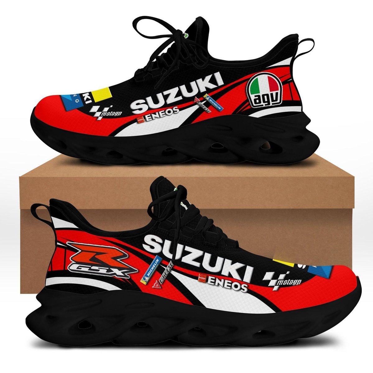 Suzuki Racing Max Soul Sneakers Shoes, Running Shoes Max Soul Sneakers 63