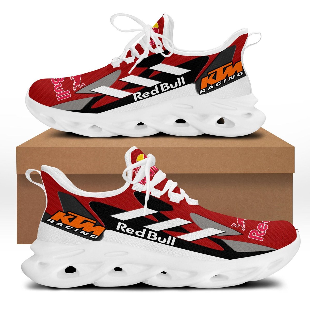 Ktm Racing Red Bull Motogp Racing Sport 5k71 Gifts For Fans Running Shoes Max Soul Sneakers