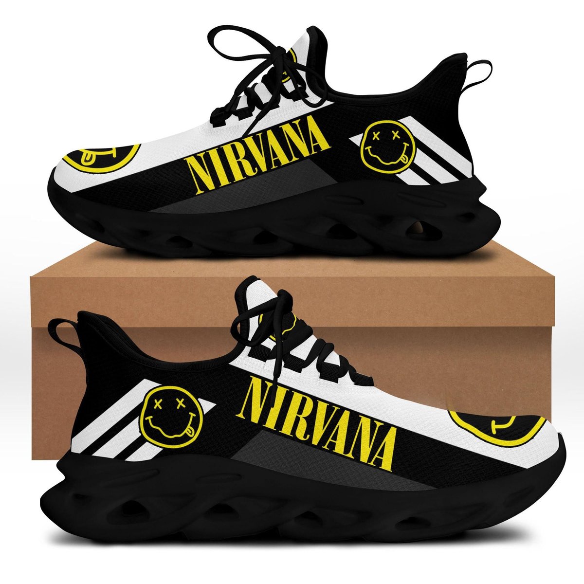 Nirvana Music Band 5k57 Gifts For Fans Running Shoes Max Soul Sneakers
