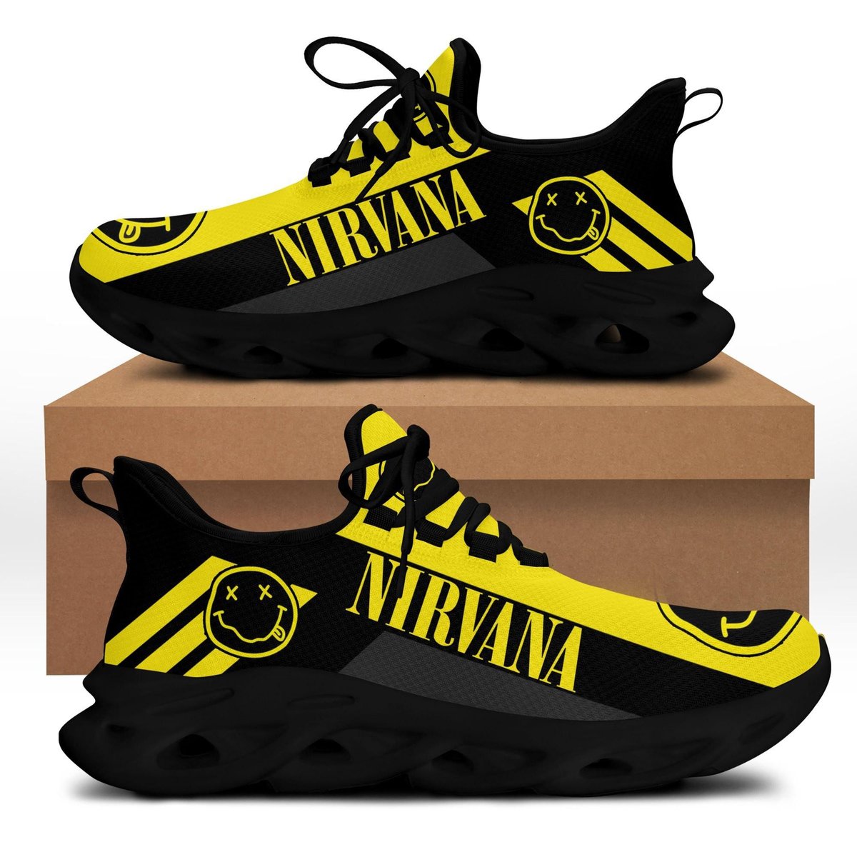 Nirvana Music Band 5k56 Gifts For Fans Running Shoes Max Soul Sneakers