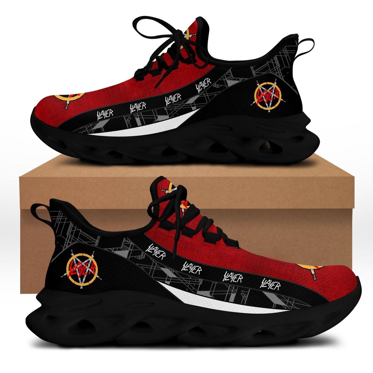 Slayer Rock Band 5k43 Gifts For Fans Running Shoes Max Soul Sneakers