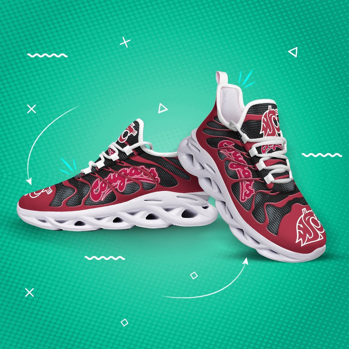 Ashington State Cougars Ncaa Max Soul Sneaker New Dttcl8874