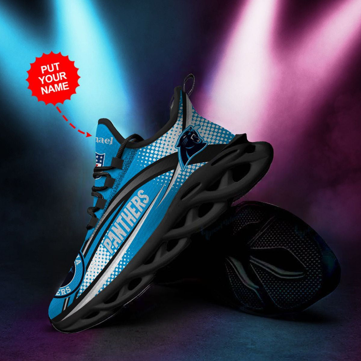 Carolina Panthers Custom Personalized Max Soul Sneakers Running Sports Shoes For Men Women For Men Women
