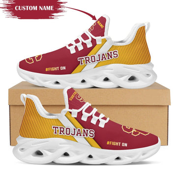 Usc Trojans Custom Personalized Max Soul Sneakers Running Sports Shoes For Men Women University Of Southern California For Men Women