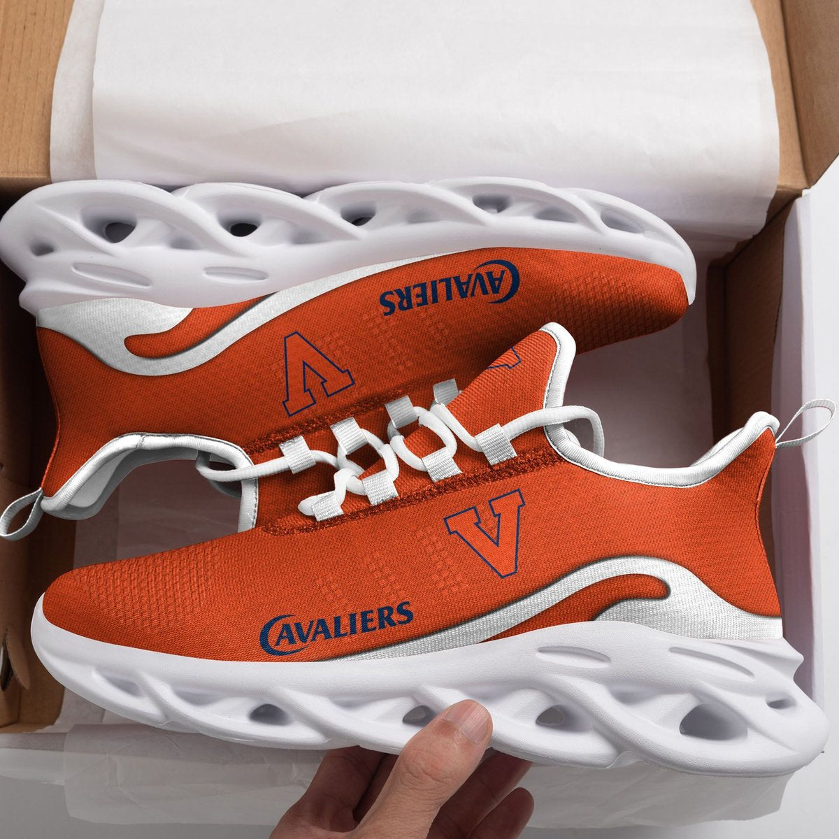 Virginia Cavaliers New Trending D Printed Max Soul Clunky Sneaker Shoes For Men Women