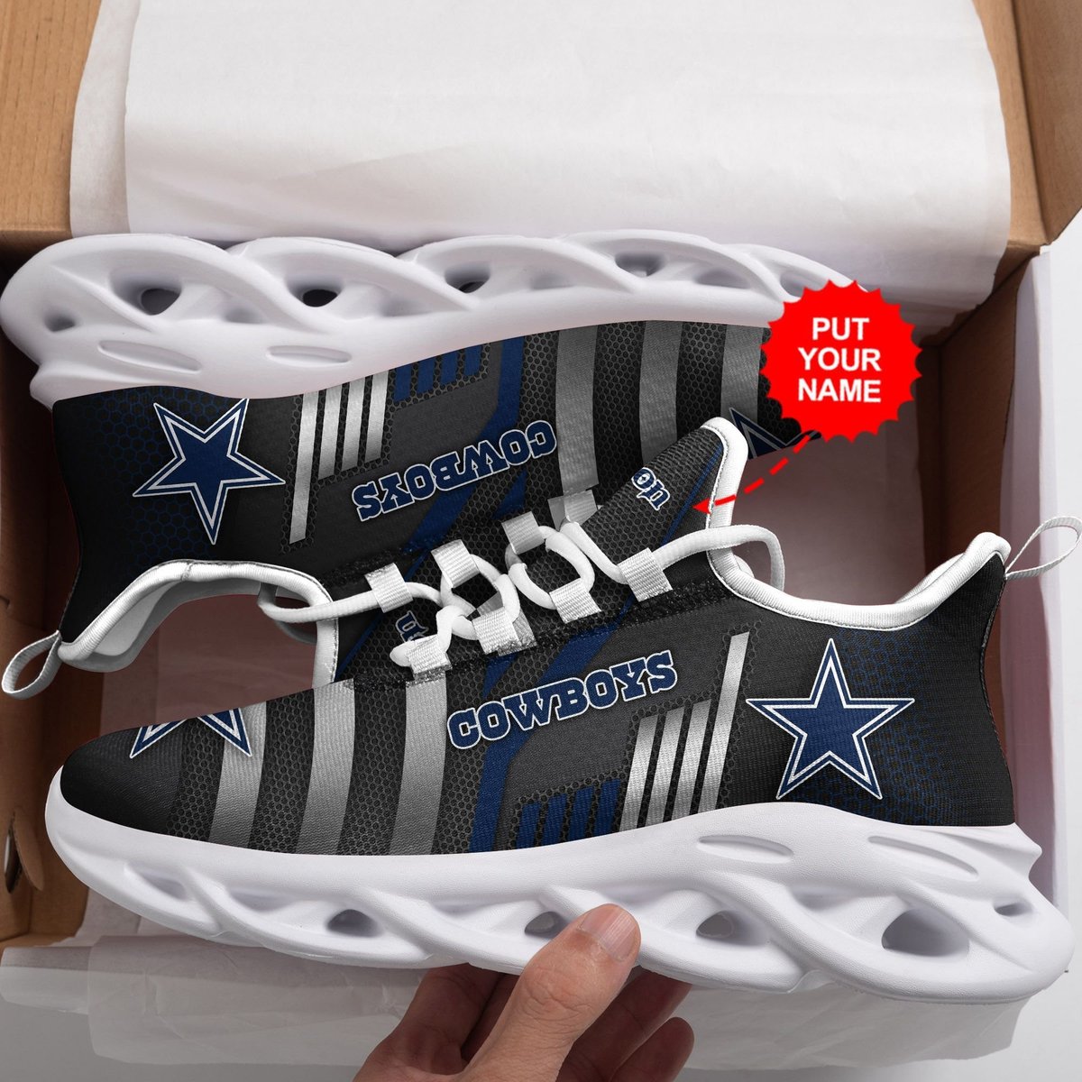 Dallas Cowboys Custom Personalized Max Soul Sneakers Running Sports Shoes For Men Women For Men Women