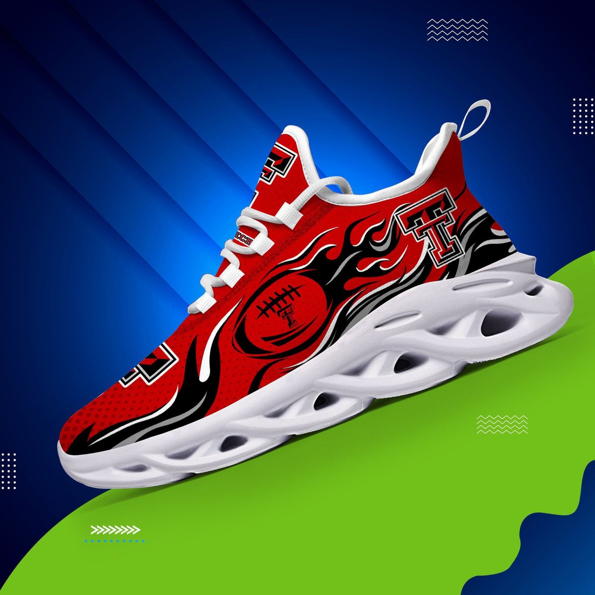 Texas Tech Red Raiders Max Soul Sneaker Dtms169081 For Men Women