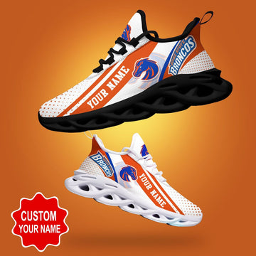 Oise State Broncos Ncaa1 Personalized Max Soul Sneakers New Trending Gift For Sport Lovers, Perfect Choice Camping Travel