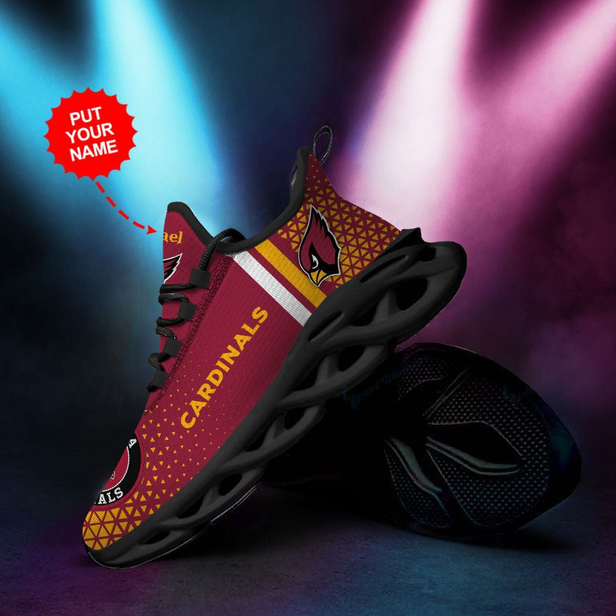 Arizona Cardinals Custom Personalized Max Soul Sneakers Running Sports Shoes For Men Women For Men Women