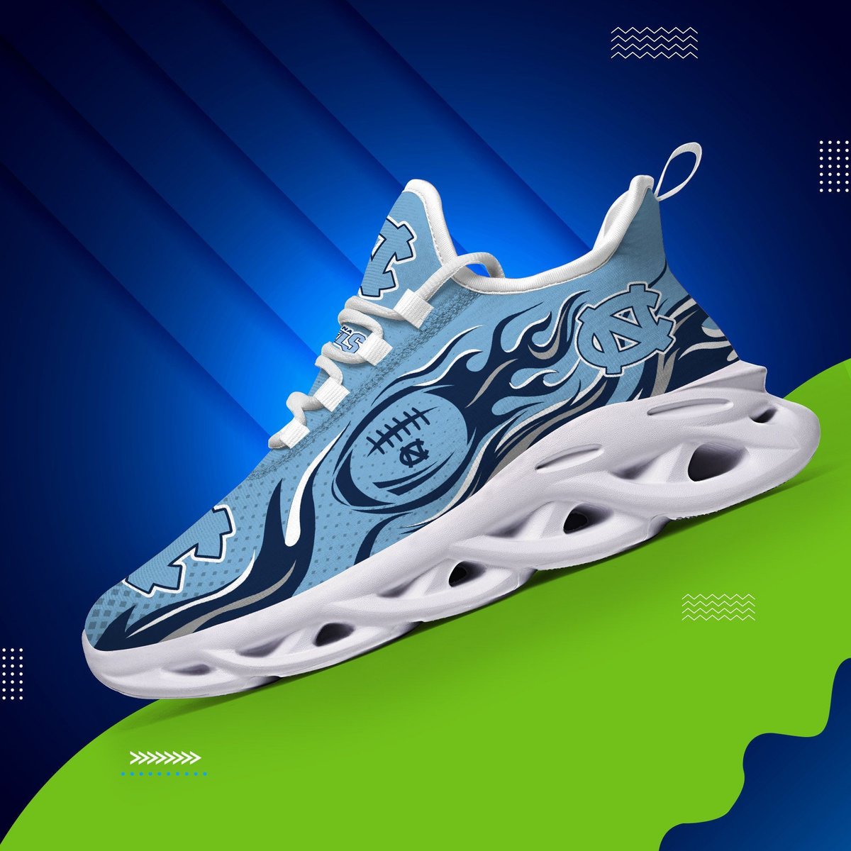 North Carolina Tar Heels Max Soul Sneaker Dtms169040 For Men Women