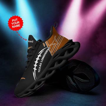 Texas Longhorns Custom Personalized Max Soul Sneakers Running Sports Shoes For Men Women For Men Women