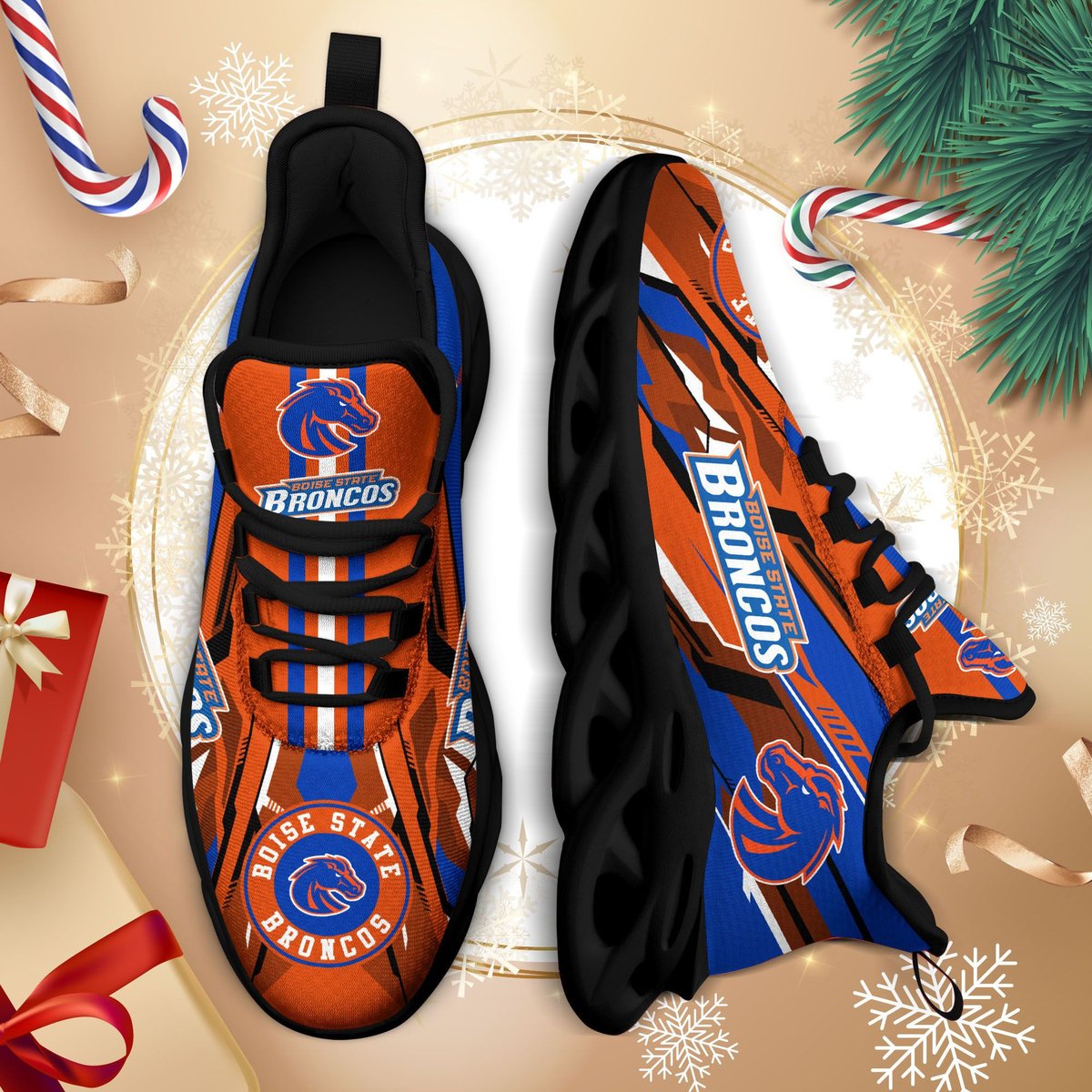 Oise State Broncos Ncaa1-max Soul Sneakers For This Season Na26574 Perfect Choice Sport Beautiful Printing
