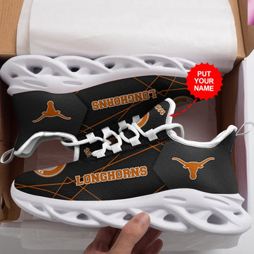 Texas Longhorns Custom Personalized Max Soul Sneakers Running Sports Shoes For Men Women For Men Women