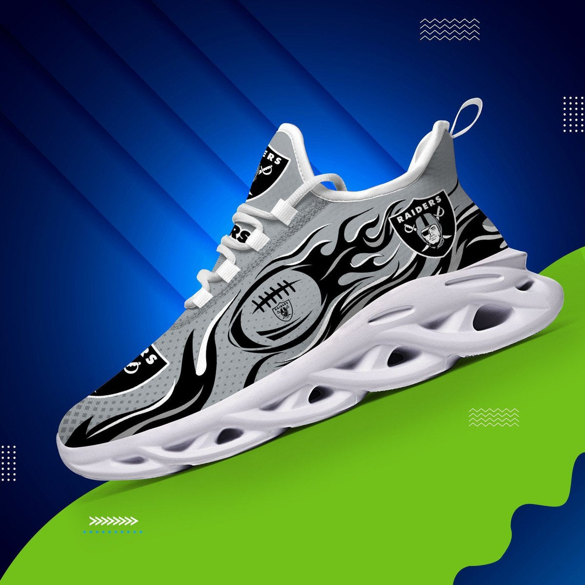 Oakland Raidersmax Soul Sneaker Dtms169063 For Men Women
