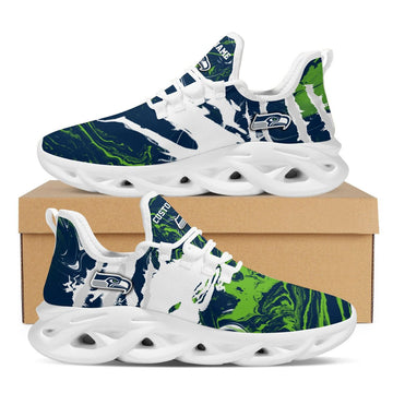 Seattle Seahawks American Football Team Trending Custom Personalized With Name Max Soul Clunky Sneaker Shoes For Men Women For Men Women