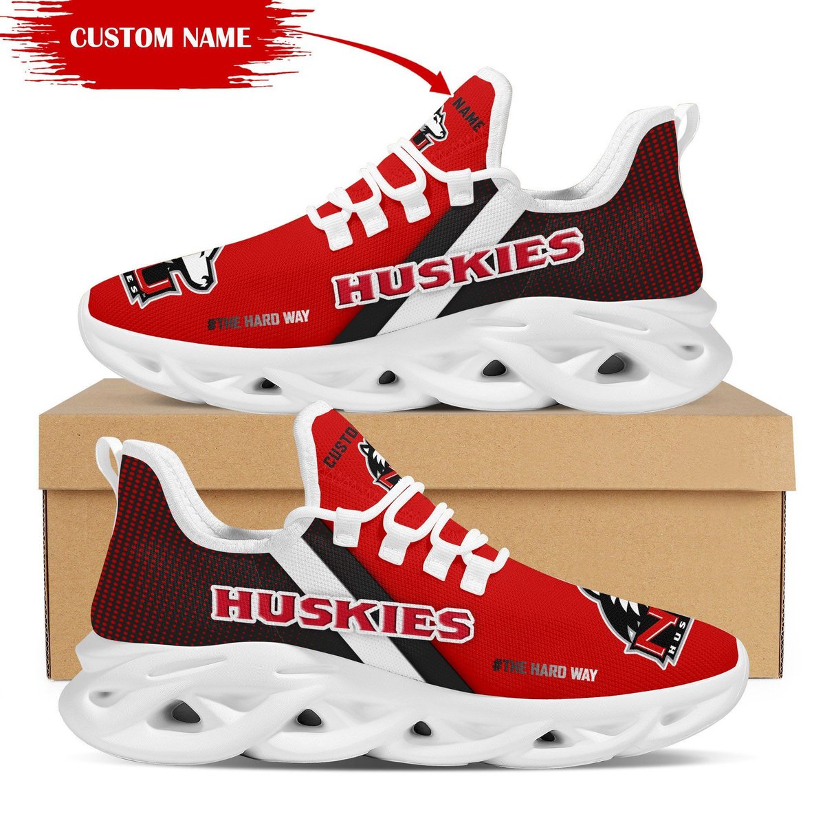 Northern Illinois Huskies Custom Personalized Max Soul Sneakers Running Sports Shoes For Men Women Northern Illinois University For Men Women