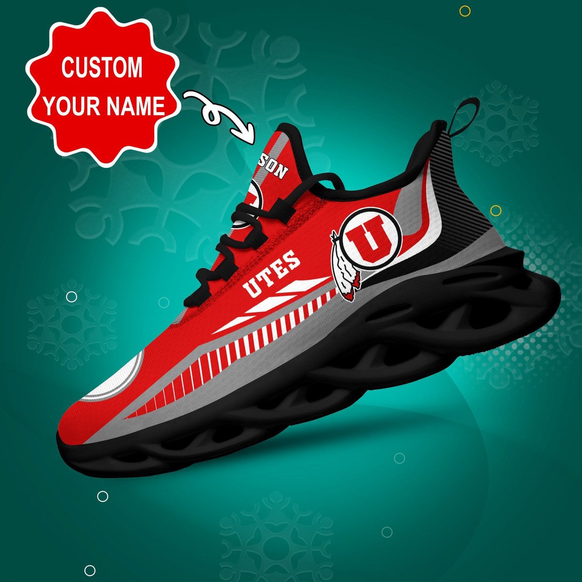 Utah Utes Personalized Max Soul Sneaker Dtms159039 For Men Women