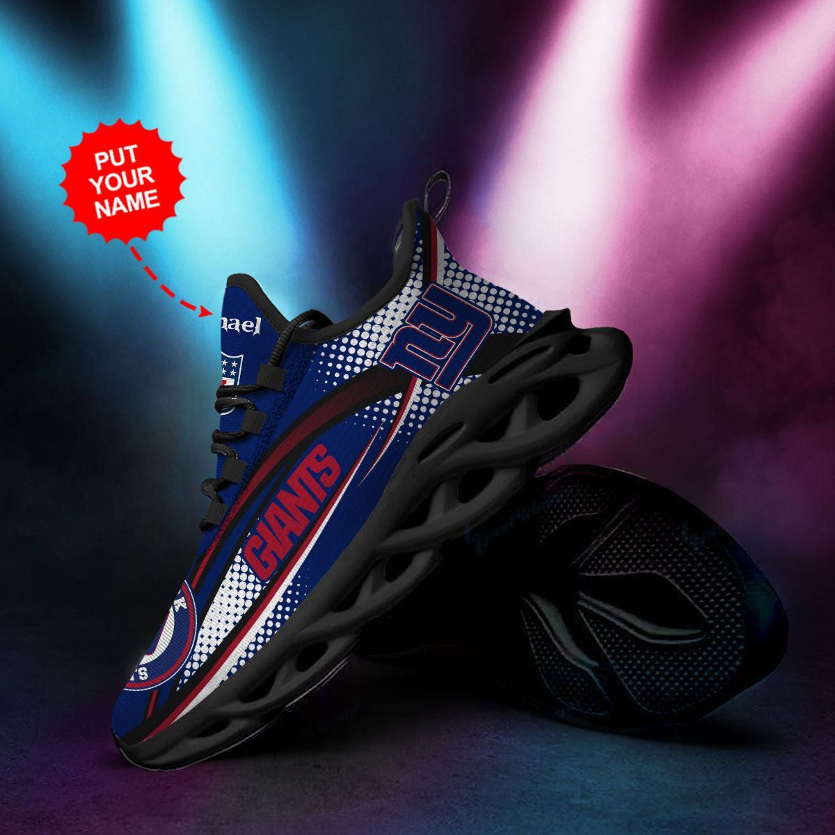 New York Giants Custom Personalized Max Soul Sneakers Running Sports Shoes For Men Women For Men Women