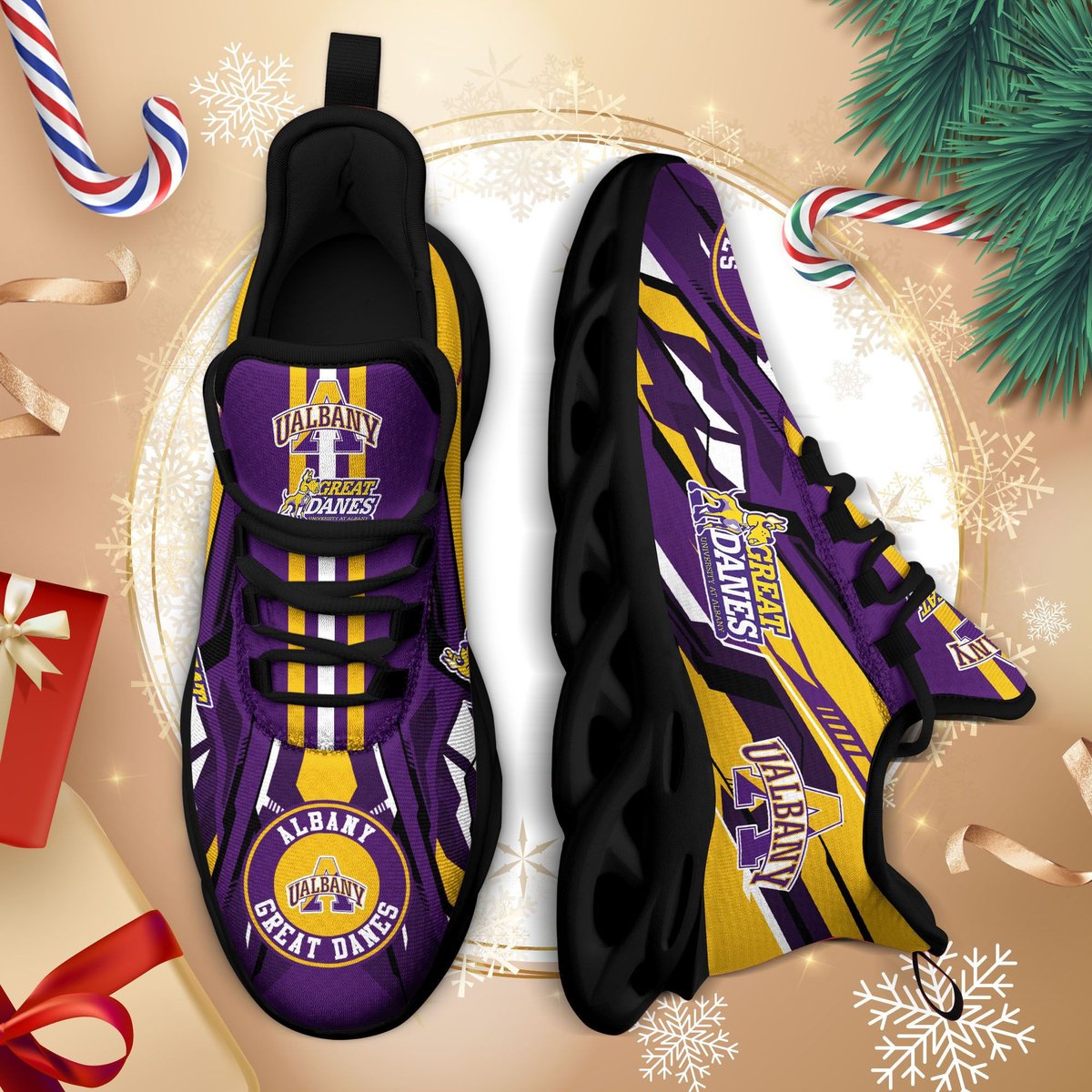 Lbany Great Danes Ncaa3-max Soul Sneakers For This Season Na26574 Perfect Choice Sport Beautiful Printing