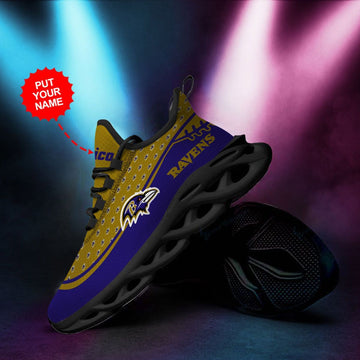 Baltimore Ravens Custom Personalized Max Soul Sneakers Running Sports Shoes For Men Women For Men Women