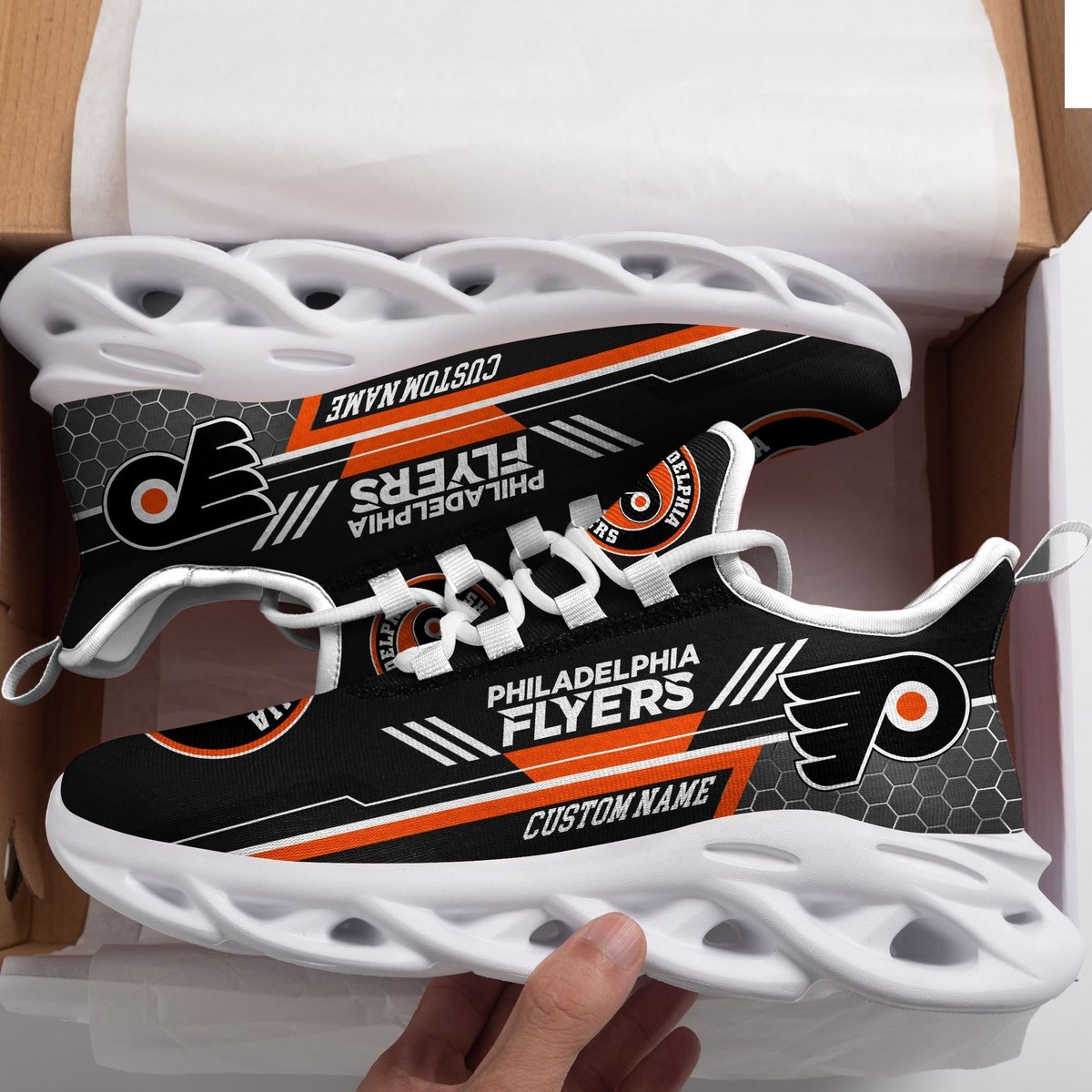 Philadelphia Flyers Custom Personalized Max Soul Sneakers Running Sports Shoes For Men Women Football Fan Football Fan For Men Women