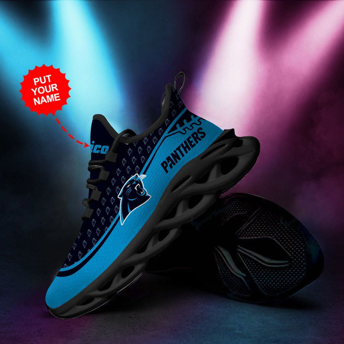 Carolina Panthers Custom Personalized Max Soul Sneakers Running Sports Shoes For Men Women For Men Women