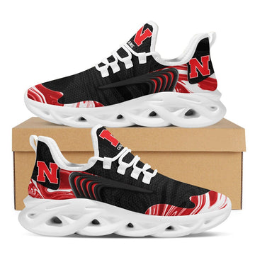 Nebraska Cornhuskers Team Custom Personalized With Name Max Soul Sneakers Running Sports Shoes For Men Women Adults Football For Men Women