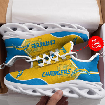Los Angeles Chargers Custom Personalized Max Soul Sneakers Running Sports Shoes For Men Women For Men Women